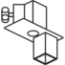 ProFlex Stage Leg Adaptor for Two Panels - PFLA2-PF2LA2