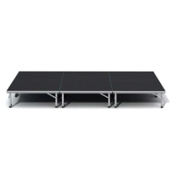 ProFlex Feather-Lite 8x12 Portable Stage 8x12, 8 x 12, adjustable height stage, small stage, indoor stage, outdoor stage, multi-height stage, proflex platform, proflex legs, 96 square feet, 96 feet