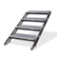 ProFlex 4-Step Adjustable Stairs for Stages 24"-40" Height (Handrail sold separately) - PFASTR4