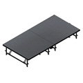 Staging 101 4'x8' Mobile Folding Stage, Adjustable Height (8"-24"), Industrial 