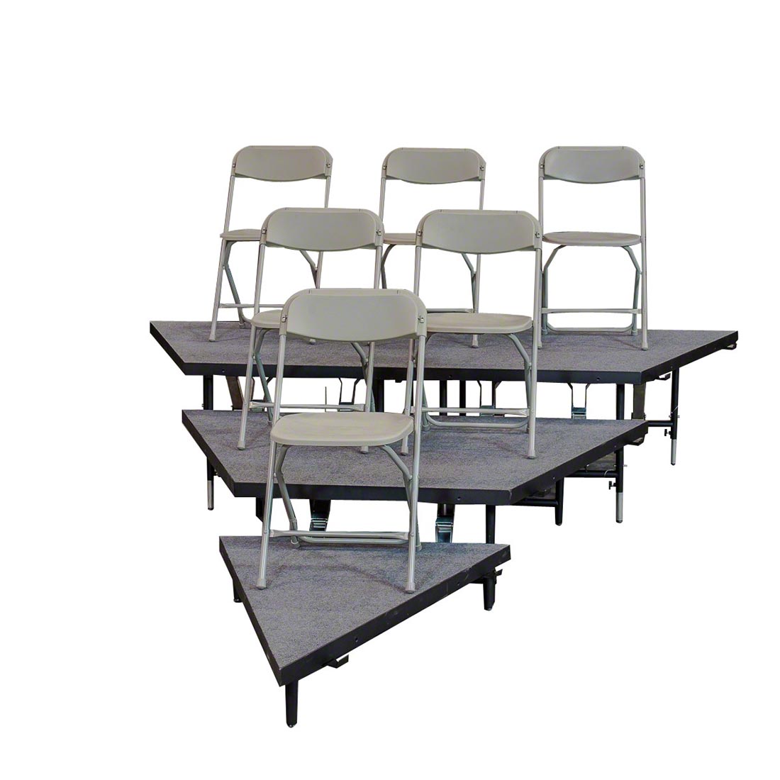 Staging 101 3-Tier 24' Seated Riser (Fits 36 Chairs)