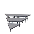 Staging 101 3-Tier Seated Riser Wedge/Stage Pie Section (48" Deep Tiers)