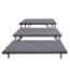 Staging 101 3-Tier 4' Wide Seated Riser Straight Section (48" Deep Tiers) - S4FT3SS