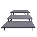 Staging 101 3-Tier 4' Wide Seated Riser Straight Section (48" Deep Tiers)