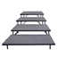 Staging 101 4-Tier 4' Wide Seated Riser Straight Section (48" Deep Tiers) - S4FT4SS
