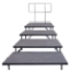 Staging 101 4-Tier 4' Wide Seated Riser Straight Section (48" Deep Tiers) - S4FT4SS