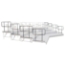 Staging 101 Side Guard Rail Package for 4-Tier Seated Risers - S4SGRAIL