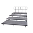 Staging 101 4-Tier 8' Wide Seated Riser Straight Section (48" Deep Tiers) - S4SS