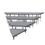 Staging 101 4-Tier Seated Riser Wedge/Stage Pie Section (48" Deep Tiers) - S4WS