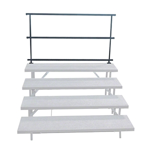 Staging 101 Rear 6 Guard Rail for Straight Choral Risers guardrails, guard rails, rear guard rails, safety rail, 6, 6 foot, 6 rail, straight, straight riser, choral, chorus, standing riser