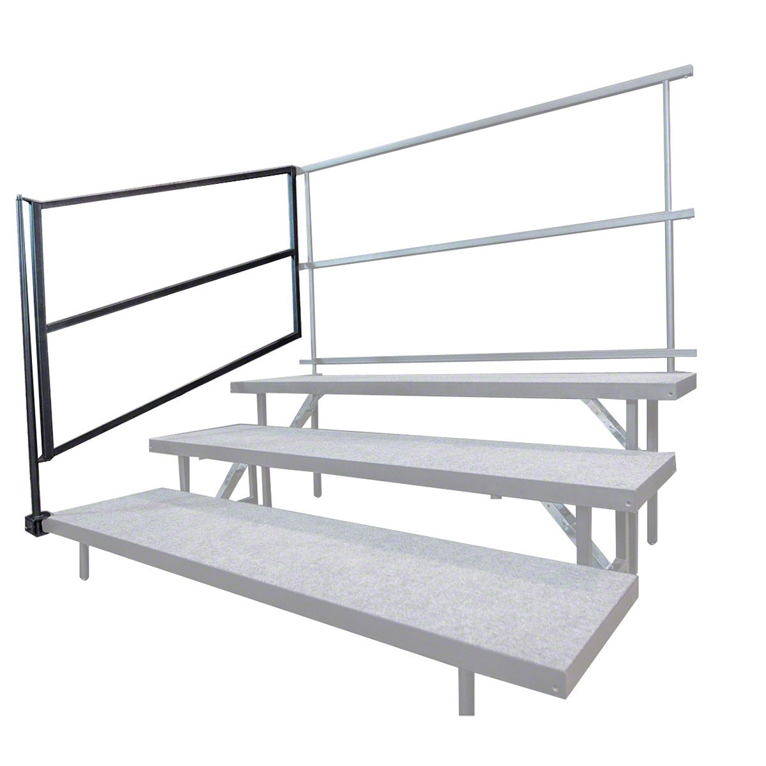 Staging 101 SCRSGRD Side Guard Rail for Choral Riser | StageDrop