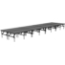 Staging 101 8'x32' Portable Stage, 24"-32" Adjustable Height - SDS25632-8x32