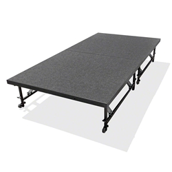 Staging 101 4x8 Portable Stage 16"-24" High (4x4 Units) 4x8, 8x4, 4 x 8 staging platform, stage deck, dual height, adjustable height