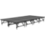 Staging 101 8'x16' Portable Stage with Wheels, 16"-24" High (4'x4' Units) - SDS44-12816