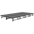 Staging 101 8'x16' Portable Stage with Wheels, 16"-24" High (4'x4' Units)