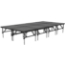 Staging 101 8'x16' Portable Stage with Wheels, 24"-32" High (4'x4' Units) - SDS44-12832