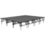 Staging 101 12'x16' Portable Stage with Wheels, 24"-32" High (4'x4' Units)  - SDS44-19232