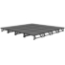 Staging 101 16'x16' Portable Stage with Wheels, 16"-24" High (4'x4' Units)  - SDS44-25616