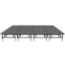Staging 101 16'x16' Portable Stage with Wheels, 24"-32" High (4'x4' Units) - SDS44-25632