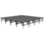 Staging 101 16'x16' Portable Stage with Wheels, 24"-32" High (4'x4' Units) - SDS44-25632