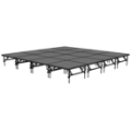 Staging 101 16'x16' Portable Stage with Wheels, 24"-32" High (4'x4' Units)