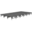 Staging 101 12'x24' Portable Stage with Wheels, 24"-32" High (4'x4' Units) - SDS44-28832