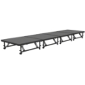 Staging 101 4'x16' Portable Stage with Wheels, 16"-24" High (4'x4' Units) 