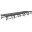 Staging 101 4'x20' Portable Stage with Wheels, 16"-24" High (4'x4' Units) - SDS44-8016