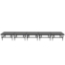 Staging 101 4'x20' Portable Stage with Wheels, 24"-32" High (4'x4' Units) - SDS44-8032