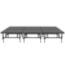 Staging 101 8'x12' Portable Stage with Wheels, 24"-32" High (4'x4' Units) - SDS44-9632