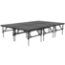 Staging 101 8'x12' Portable Stage with Wheels, 24"-32" High (4'x4' Units) - SDS44-9632