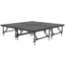 Staging 101 8'x8' Portable Stage with Wheels, 16"-24" High (4'x4' Units) - SDS44-6416-8X8