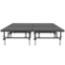Staging 101 8'x8' Portable Stage with Wheels, 24"-32" High (4'x4' Units) - SDS44-6432-8X8