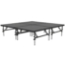 Staging 101 8'x8' Portable Stage with Wheels, 24"-32" High (4'x4' Units) - SDS44-6432-8X8