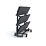 Staging 101 3-Tier Wedge Folding Choral Riser with Guard Rail - SF3WCCGR-SF3WCIGR
