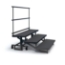 Staging 101 3-Tier Wedge Folding Choral Riser with Guard Rail - SF3WCCGR-SF3WCIGR
