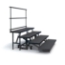 Staging 101 4-Tier Straight Folding Choral Riser with Guard Rail - SF4SCCGR-SF4SCIGR