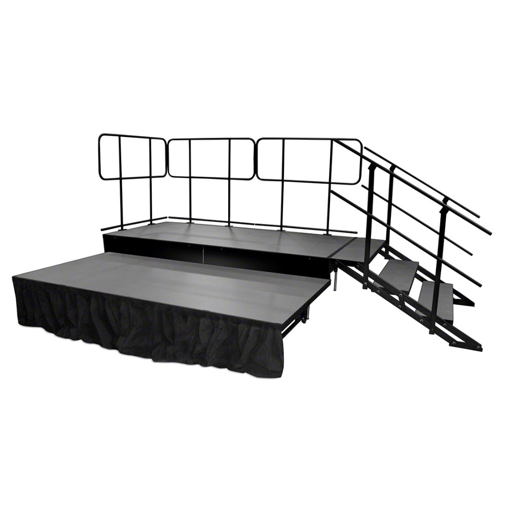 Staging 101 SGRAIL4 4' Stage Guard Rails (2pk) | StageDrop
