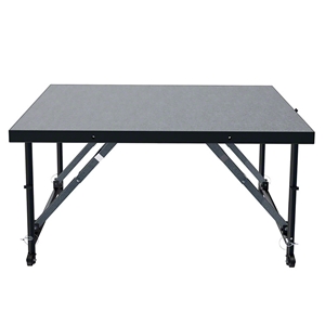 Staging 101 4x4 Stage Panel with Wheels, 24"-32" High - DEMO (Minor Surface Blemishes/Dents) 4x4 staging platform, stage deck, wheeles, wheeled, casters