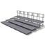Staging 101 4-Tier Straight Seated Riser System - 24' Long (fits 48 Chairs) - SSS-4SR