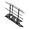 Staging 101 4' Wide Stairs with Handrail for 16"H-32"H Stages SSTAIR4X3C, SSTAIR4X3I, steps