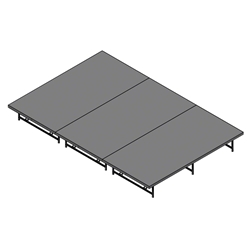 Staging 101 8x12 Portable Stage, 24"-32" High stage 101, staging 101 portable stage, 12x8, 8x12, 24x4, 4x24, 96 square feet, small stage, dual height, adjustable height