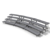 Staging 101 4-Tier Standing Choral Riser Bundle - 19' Long choral risers, chorus risers, choir risers, standing risers, school risers, bundle
