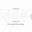 Staging 101 4-Tier Seated Riser System - 57' Long (fits 102 Chairs) - SWSSSWS-4SR