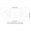 Staging 101 4-Tier Seated Riser System - 49' Long (fits 86 Chairs) - SWSSWS-4SR