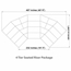 Staging 101 4-Tier Seated Riser System - 41' Long (fits 70 Chairs) - SWSWS-4SR