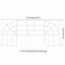 Staging 101 3-Tier Seated Riser System - 43' Long (fits 78 Chairs) - SWWSHSWWS-3SR