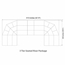 Staging 101 3-Tier Seated Riser System - 43' Long (fits 78 Chairs) - SWWSHSWWS-3SR
