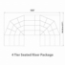Staging 101 4-Tier Seated Riser System - 43' Long (fits 100 Chairs) - SWWSHWWS-4SR