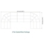 Staging 101 3-Tier Seated Riser System - 47' Long (fits 84 Chairs) - SWWSSSWWS-3SR